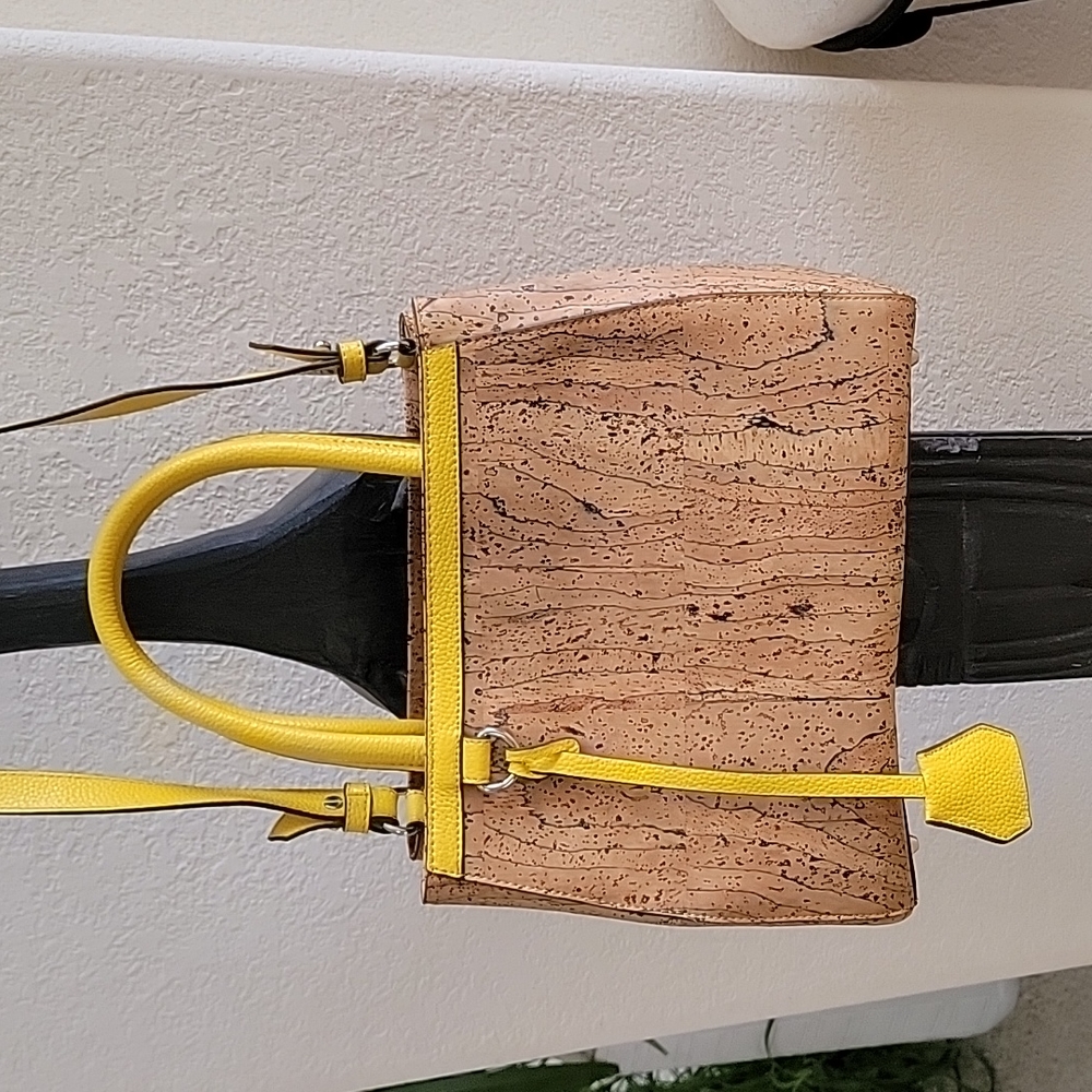 Queork NWOT Portuguese Cork Fabric Shoulder Bag